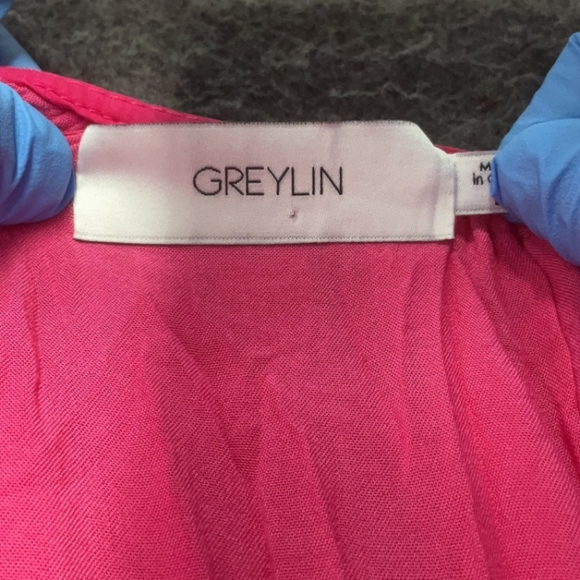 Greylin Pink Purple Colorblock Dress L Anthropologie Style - Picture 7 of 12